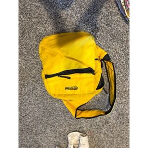 Vintage Nintendo Sling Bag Yellow Nylon Retro Crossbody Backpack Game Boy Case